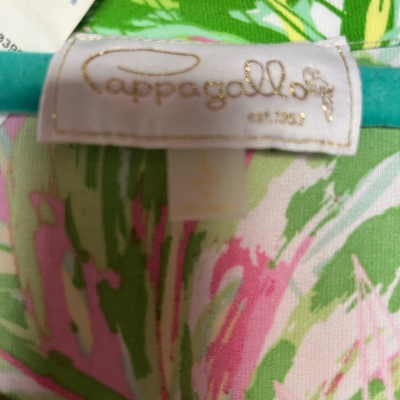 New Pappagallo tropical dress size Large - Picture 6 of 6